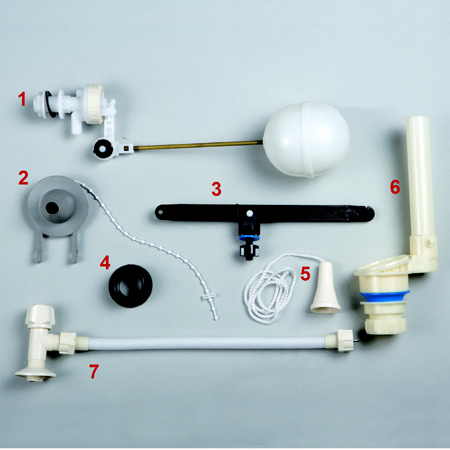 Cần nắm r&otilde; từng bộ phận bộ xả bồn cầu để tiến h&agrave;nh sửa chữa