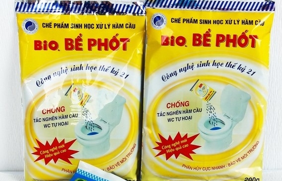 Bột vi sinh th&ocirc;ng bồn cầu Bio với c&ocirc;ng nghệ sinh học cao