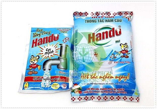 Bột th&ocirc;ng cống, th&ocirc;ng bồn cầu Hando